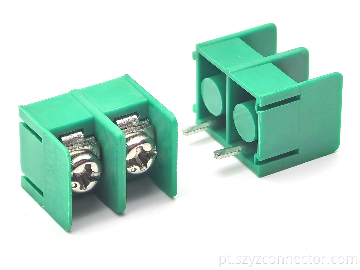 Blocos terminais de barreira de 7,62 mm 2p 7.62mm barrier terminal blocks 2p